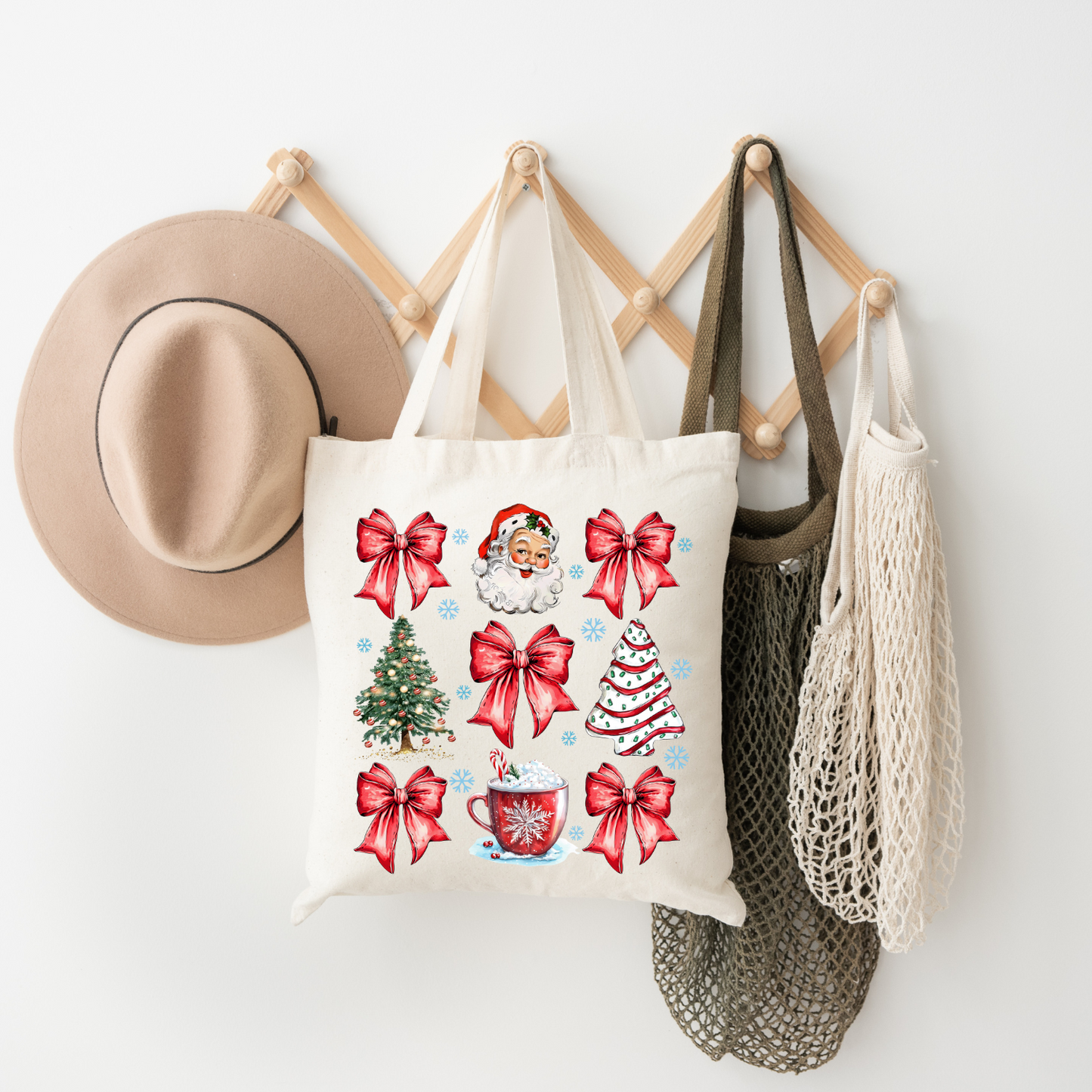Santa Bows - Tote Bag