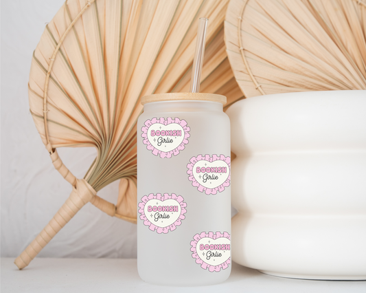 Bookish Girlie - Frosted Glass Cup