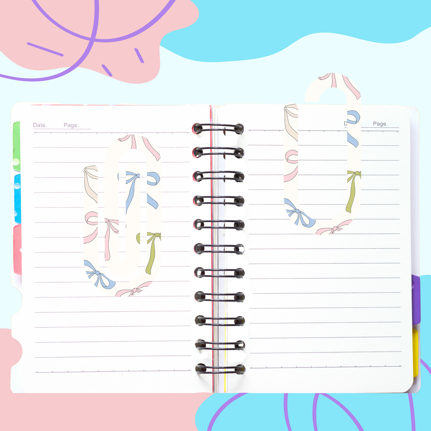 Pastel Coquette Bows Jumbo Paperclip