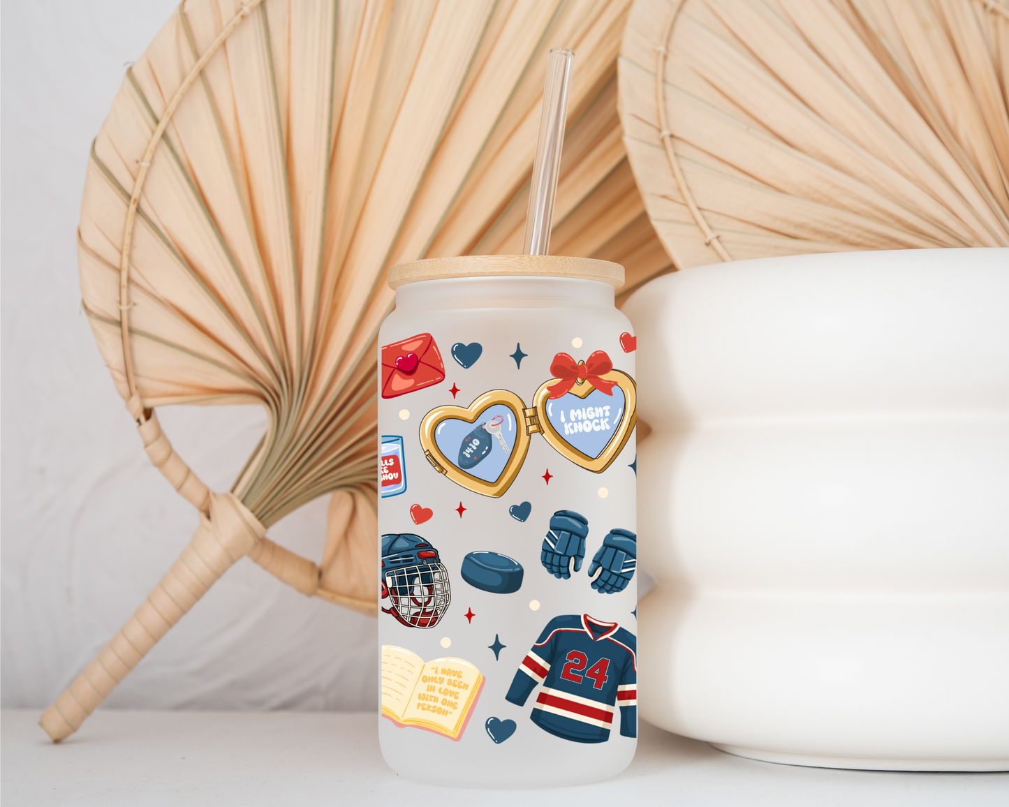 Hockey - Frosted Glass Cup