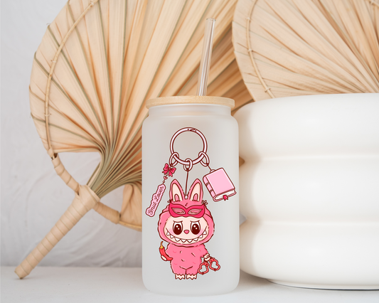 Bookish Monsters - Frosted Glass Cup