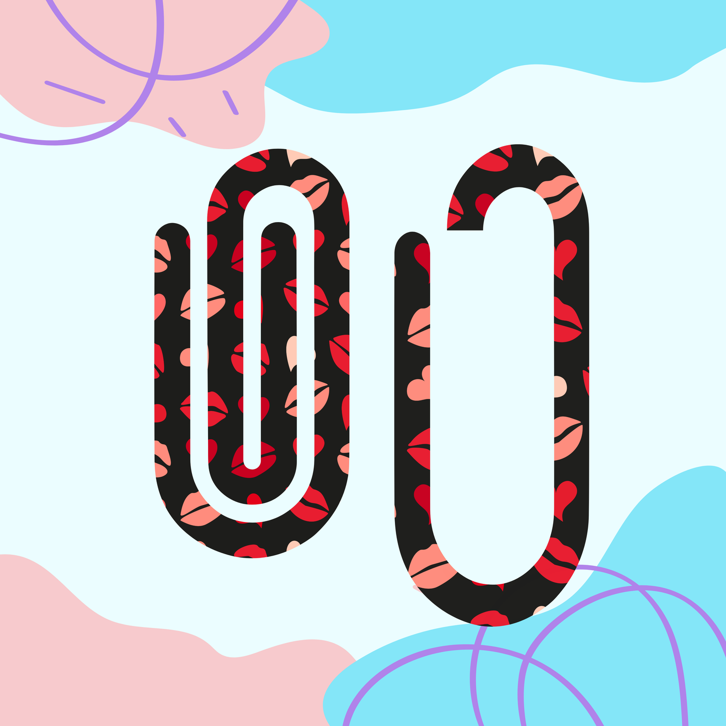 Valentine Lips Jumbo Paperclip (Copy)