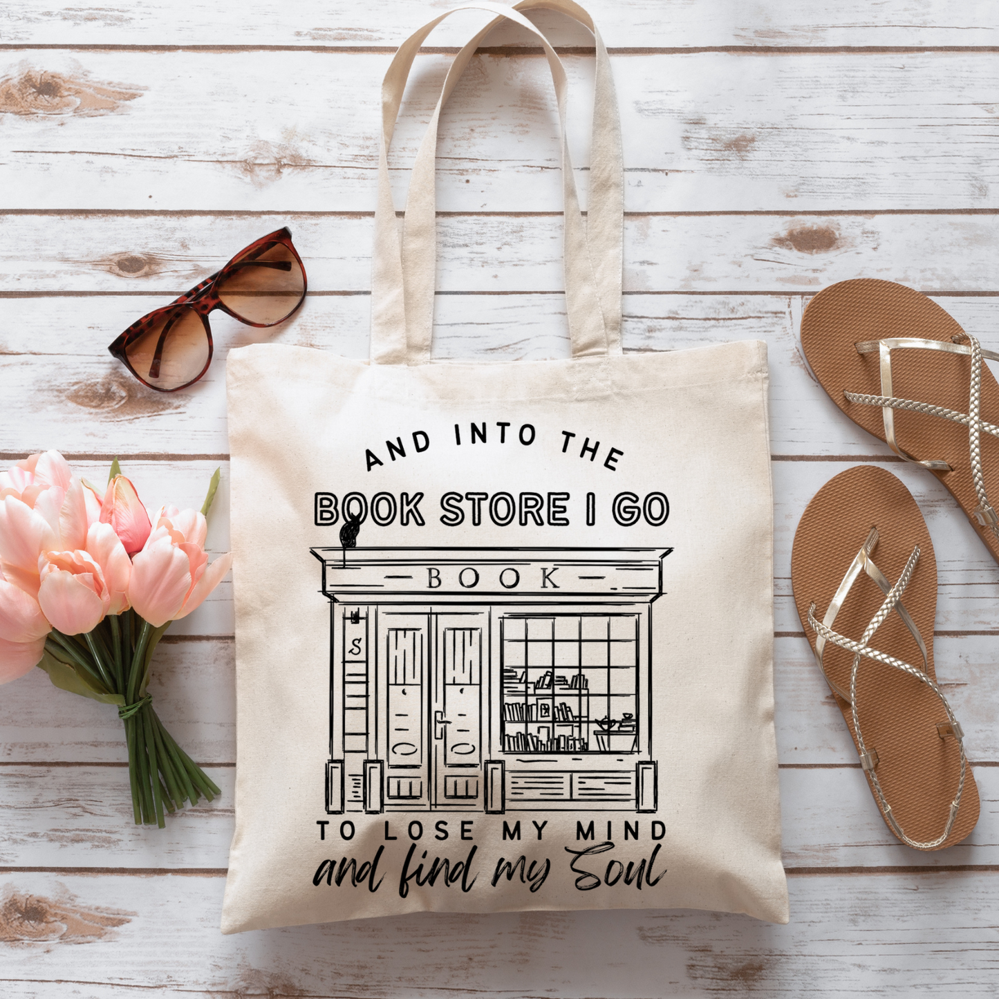 Into The Bookstore - Tote Bag