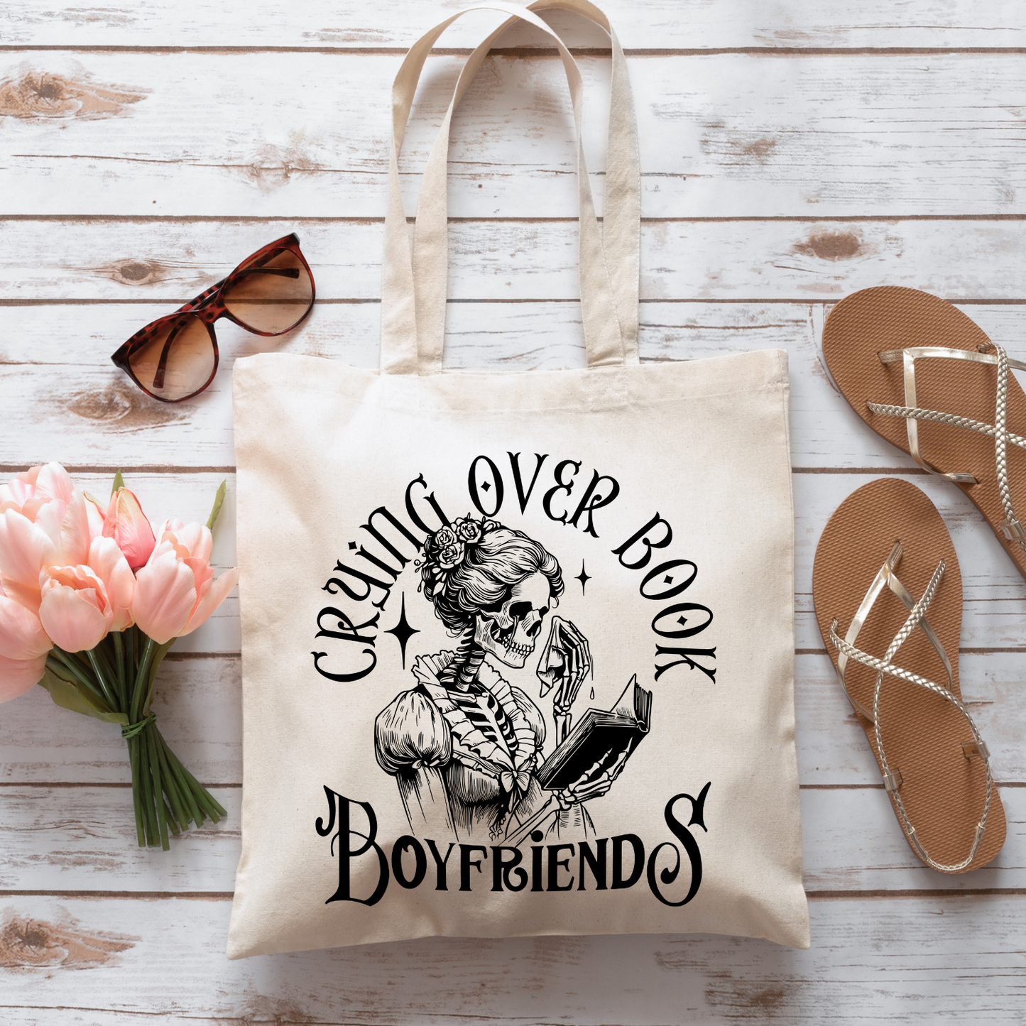 Crying Over Book Boyfriends - Tote Bag