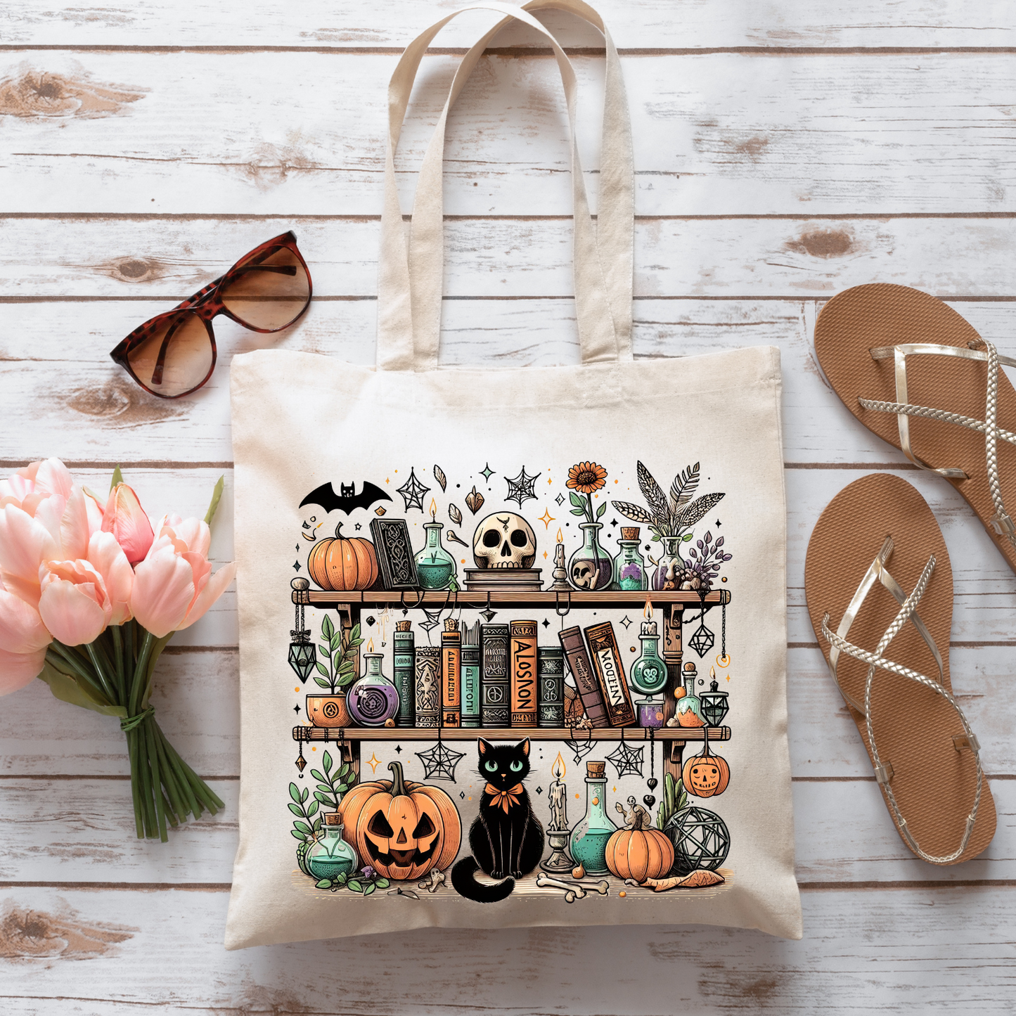 Halloween Library - Tote Bag