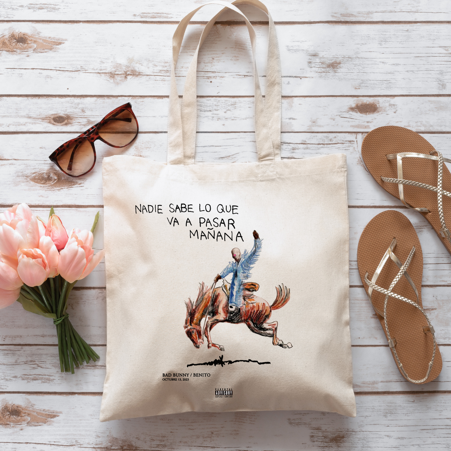 Benito Album Tote Bag