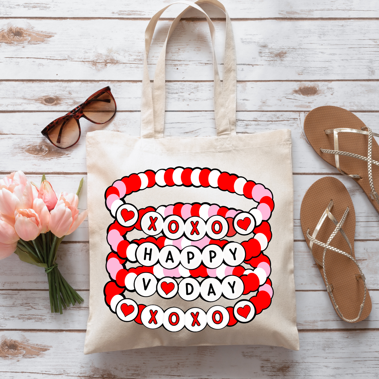 Happy V-Day Bracelet - Tote Bag