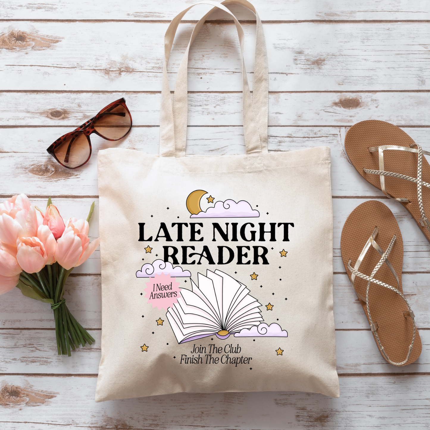 Late Night Reader - Tote Bag