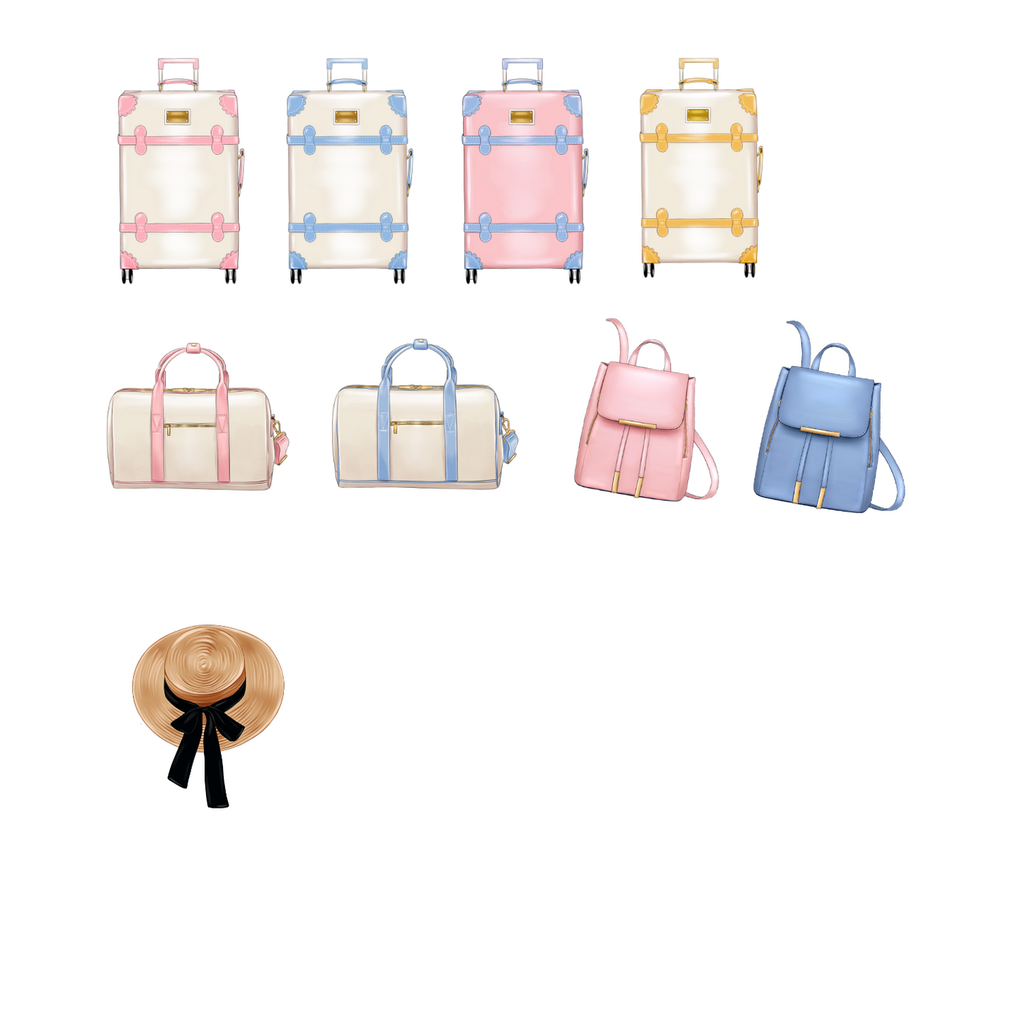 Personalized Passport Holder, Luggage Tag and Tumbler