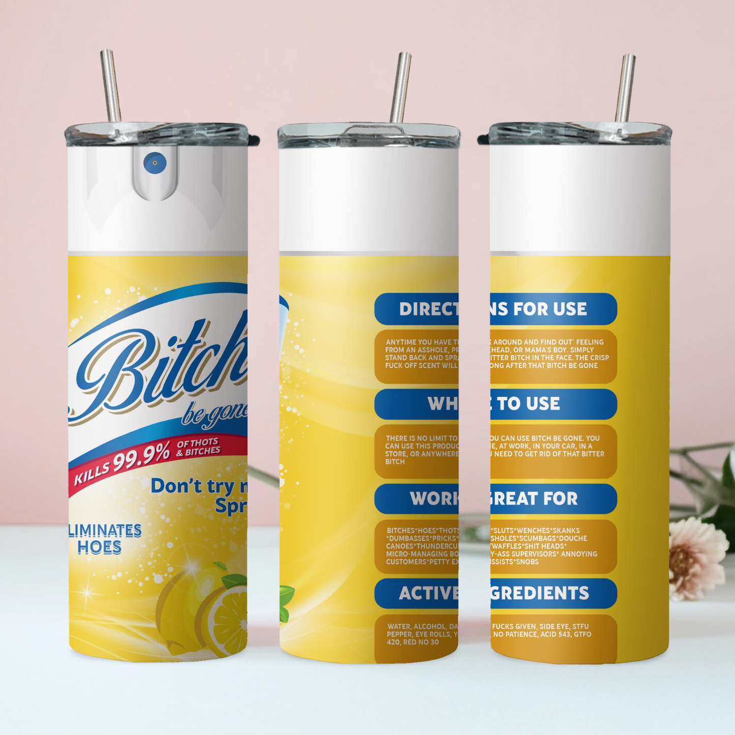 Be Gone Tumbler - Vulgar