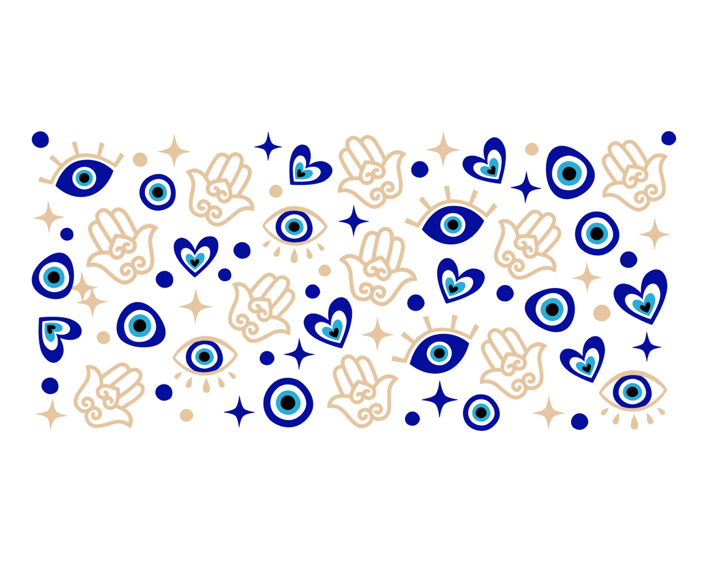 Evil Eye UV DTF Cup Wrap - 16oz