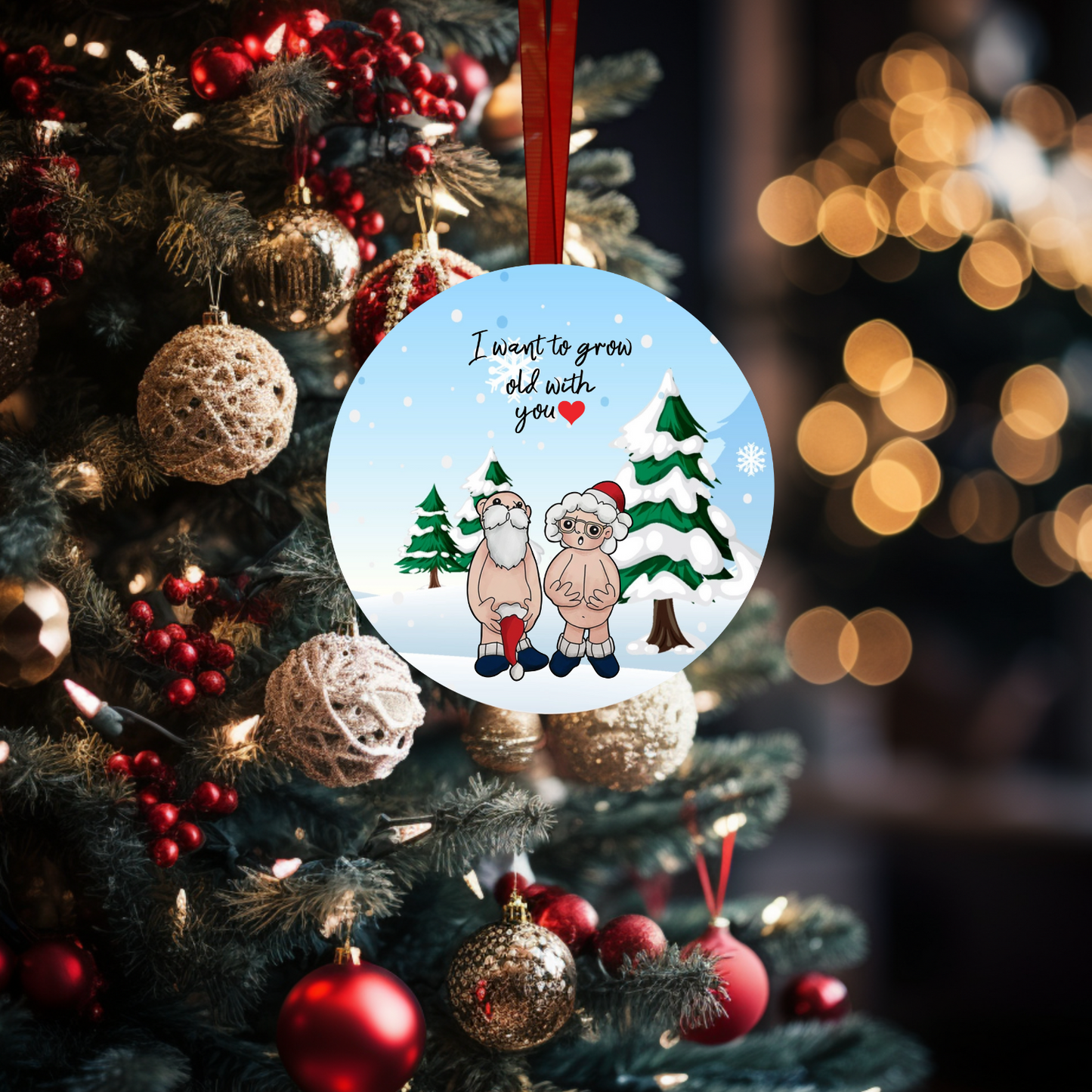 Grow Old Together - Christmas Ornament
