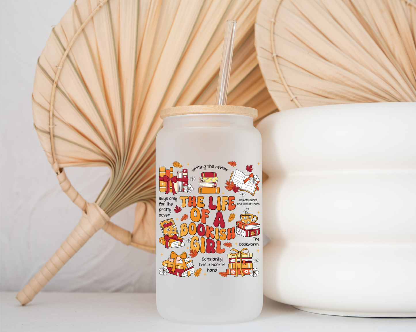 Life Of A Bookish Girl - Frosted Glass Cup