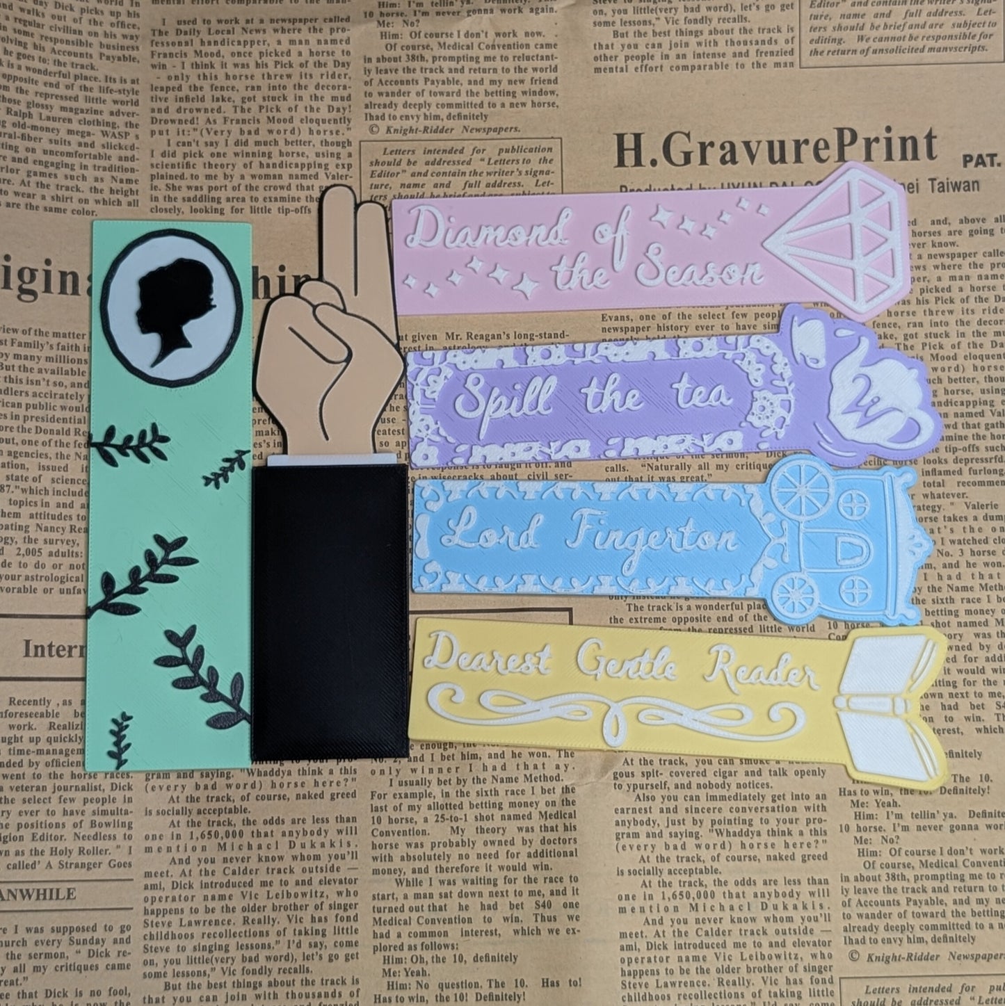 Carriage Bookmark Set