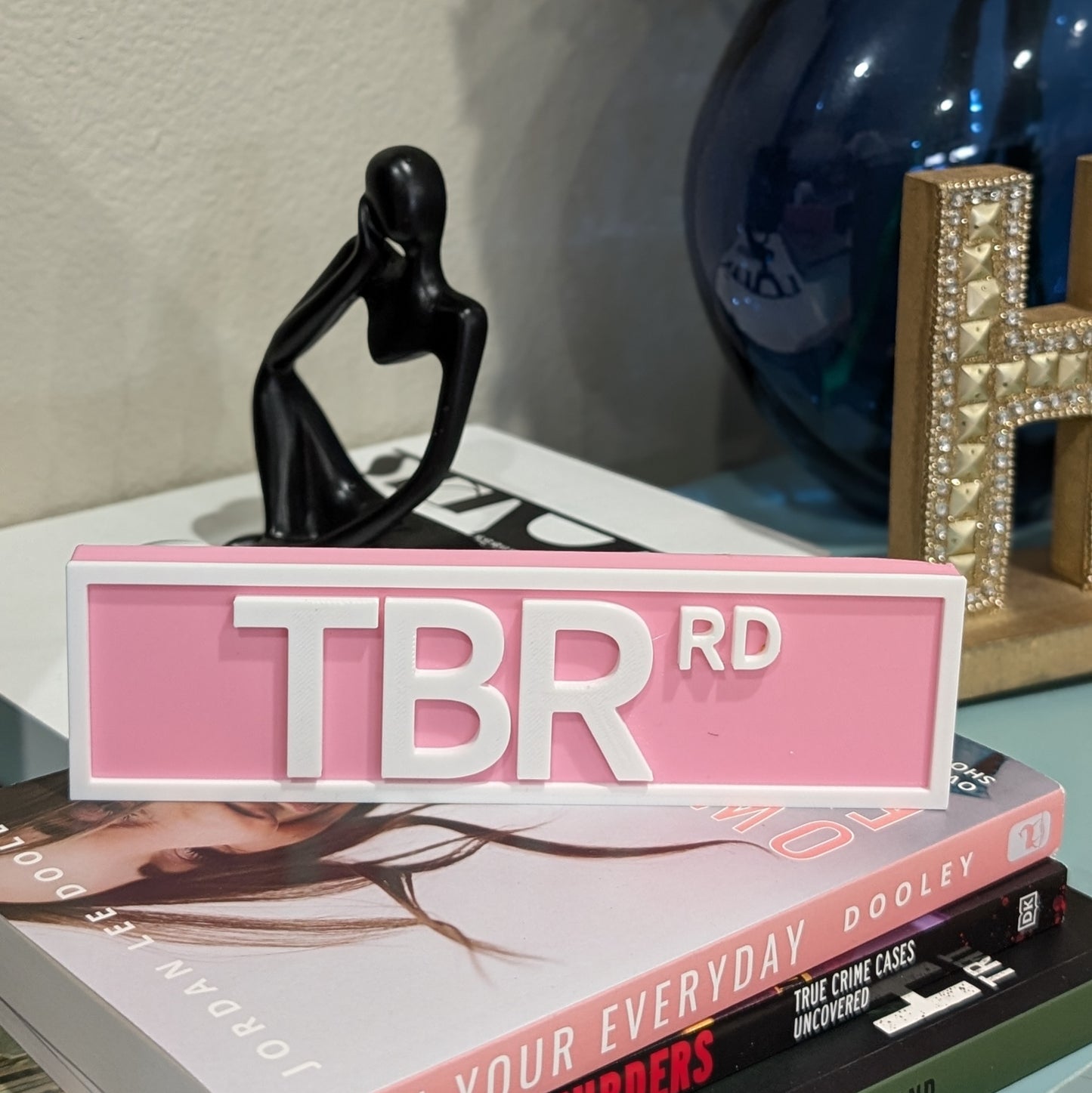 TBR Rd - Book Shelf Sign