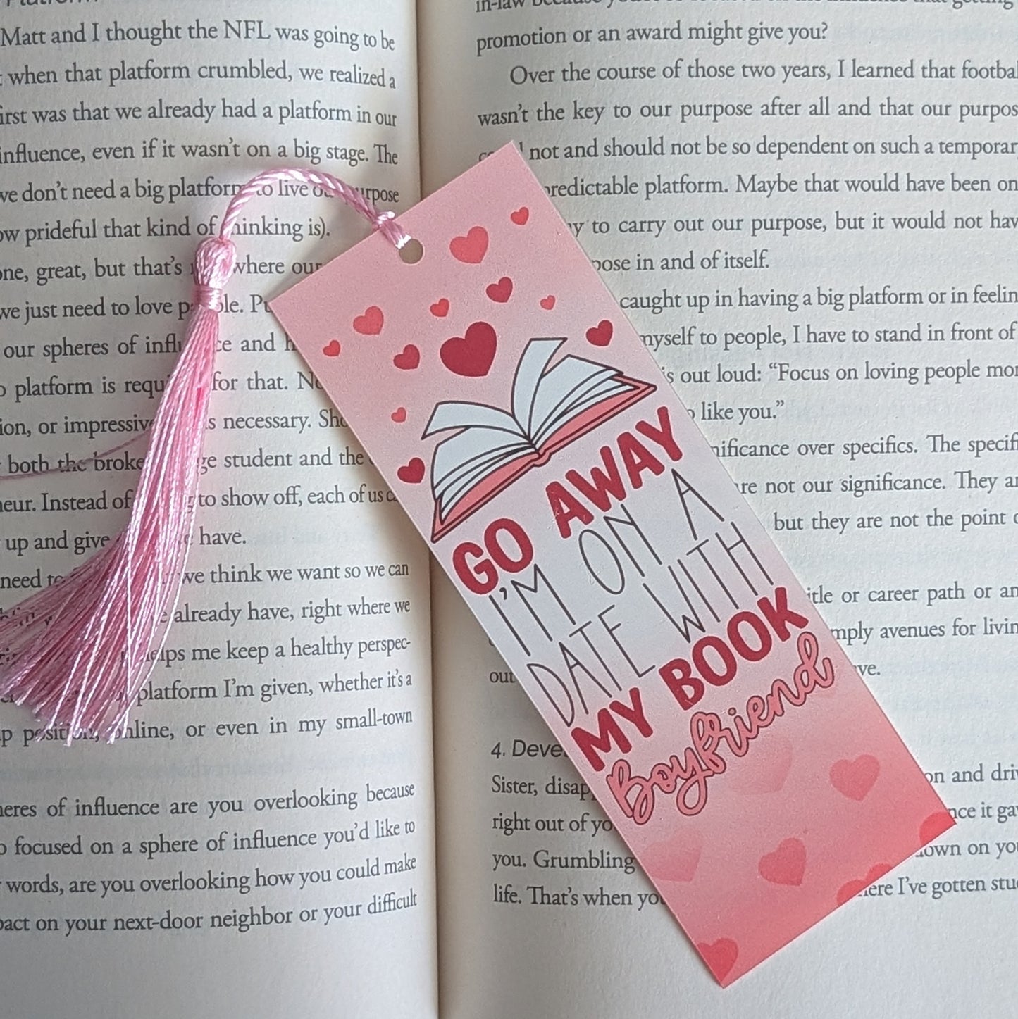 On A Date With My Book Boyfriend - Book Mark