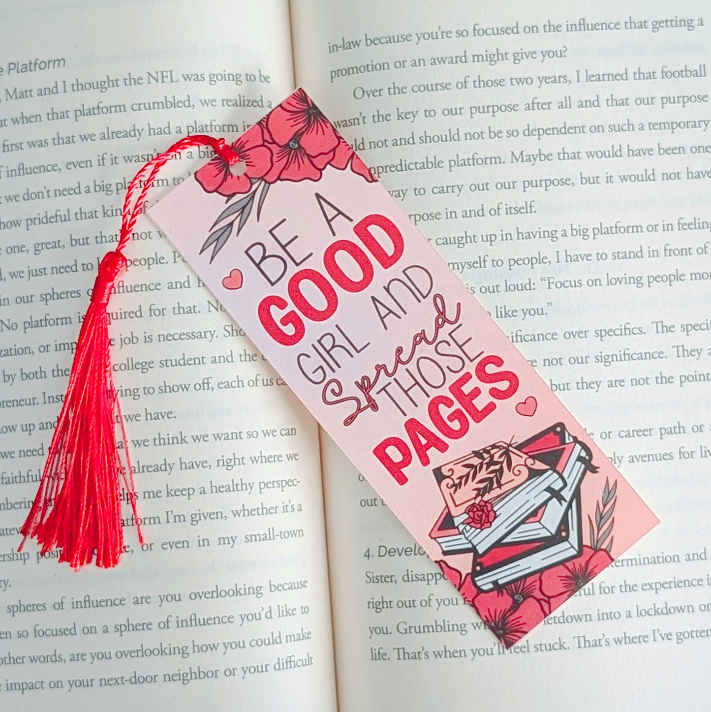 Be A Good Girl And Spread Those Pages - Book Mark