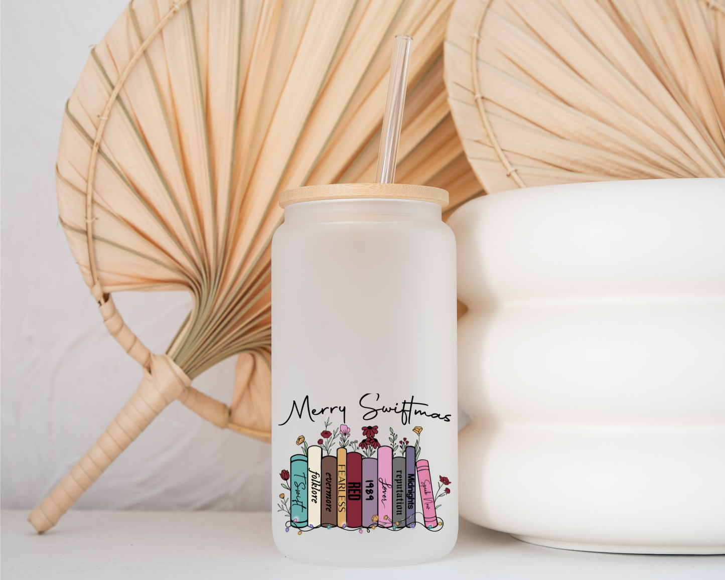 Merry Swiftmas Glass Cup