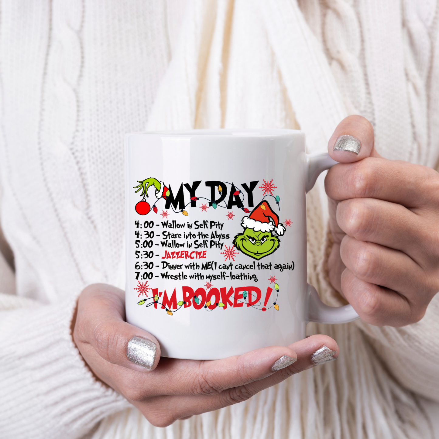 Grinch My Day Funny Mug