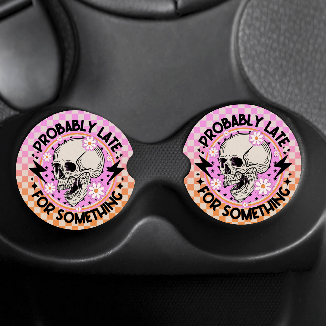 Probably Late - Car Coaster