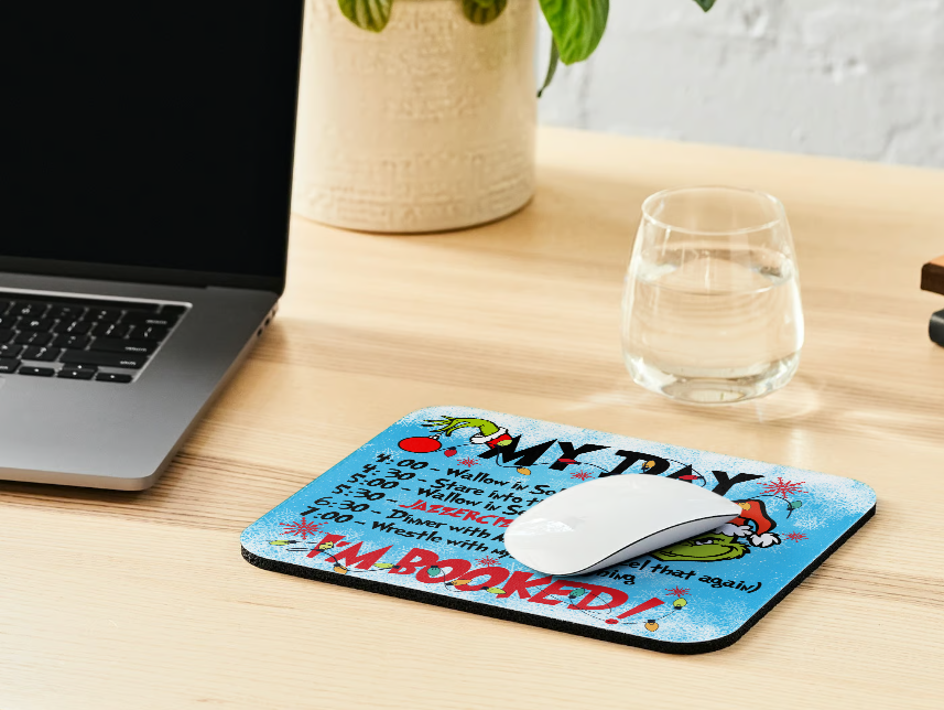 I'm Booked - Grinch Mousepad