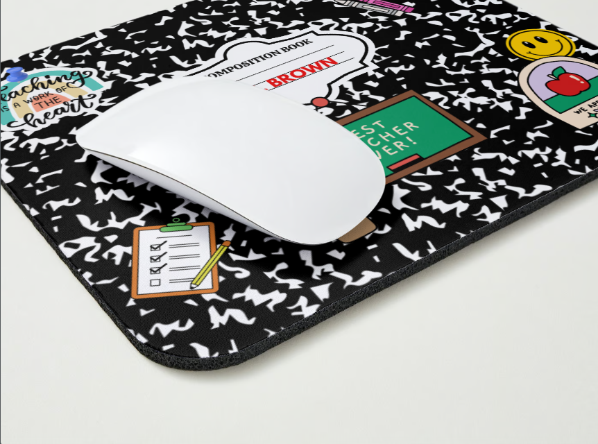 Teacher Composition Book Mousepad