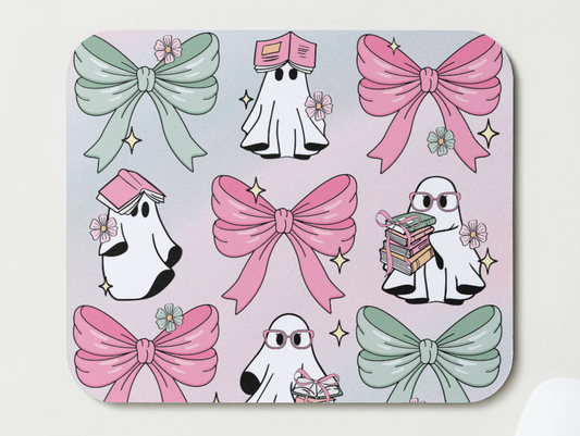 Bookish Ghost Mousepad