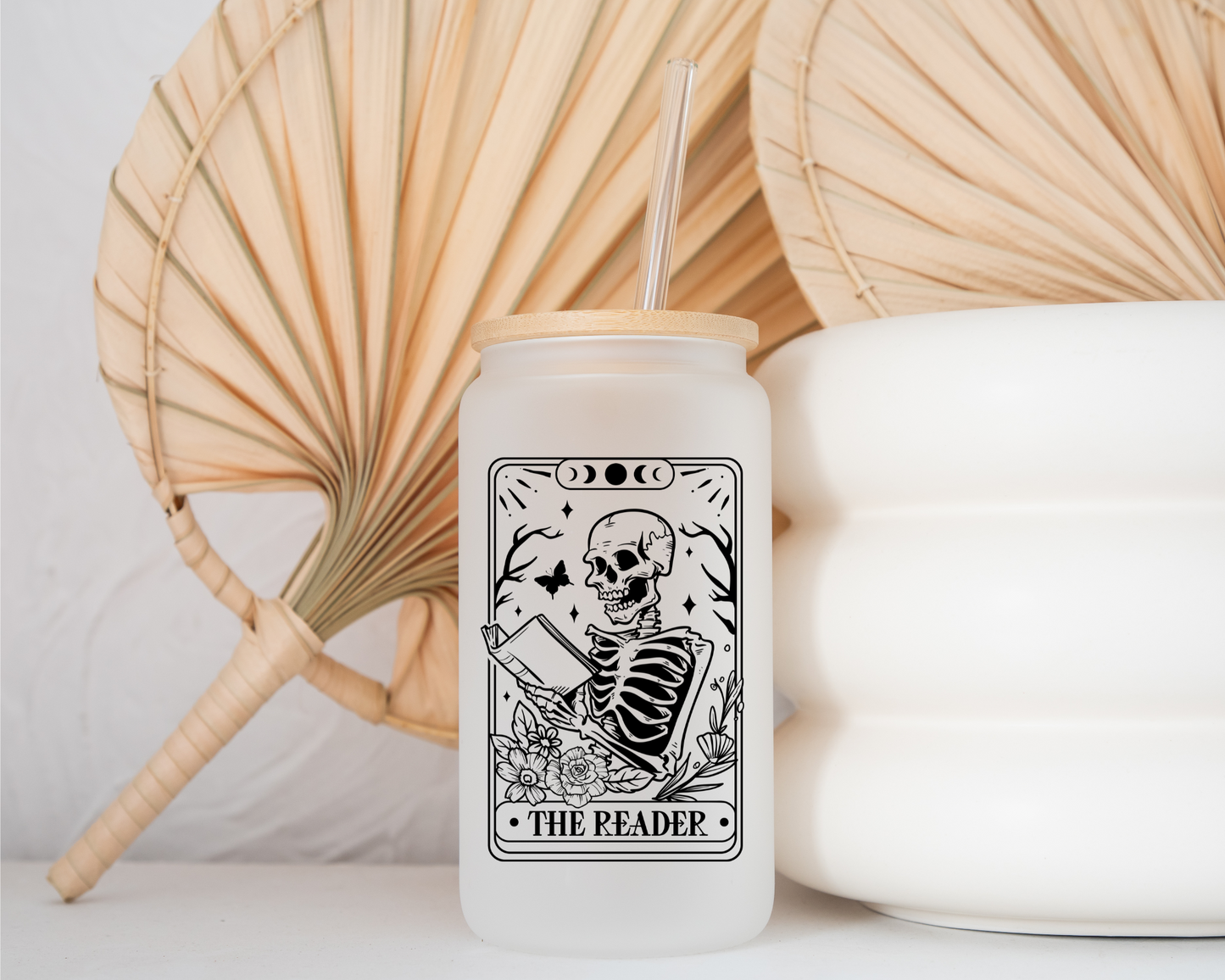 Skeleton Reader - Glass Cup