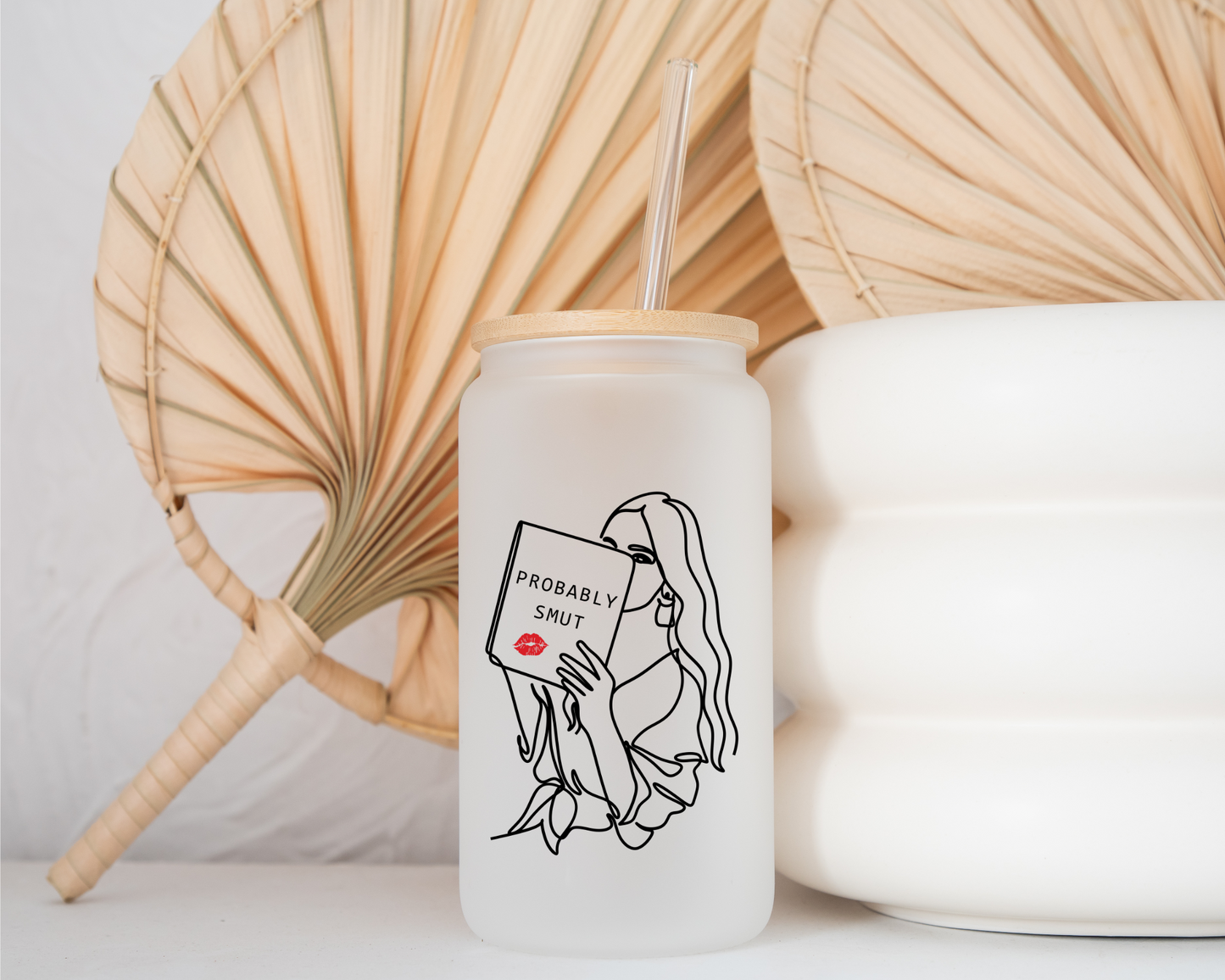 Probably Smut Frosted Glass Cup