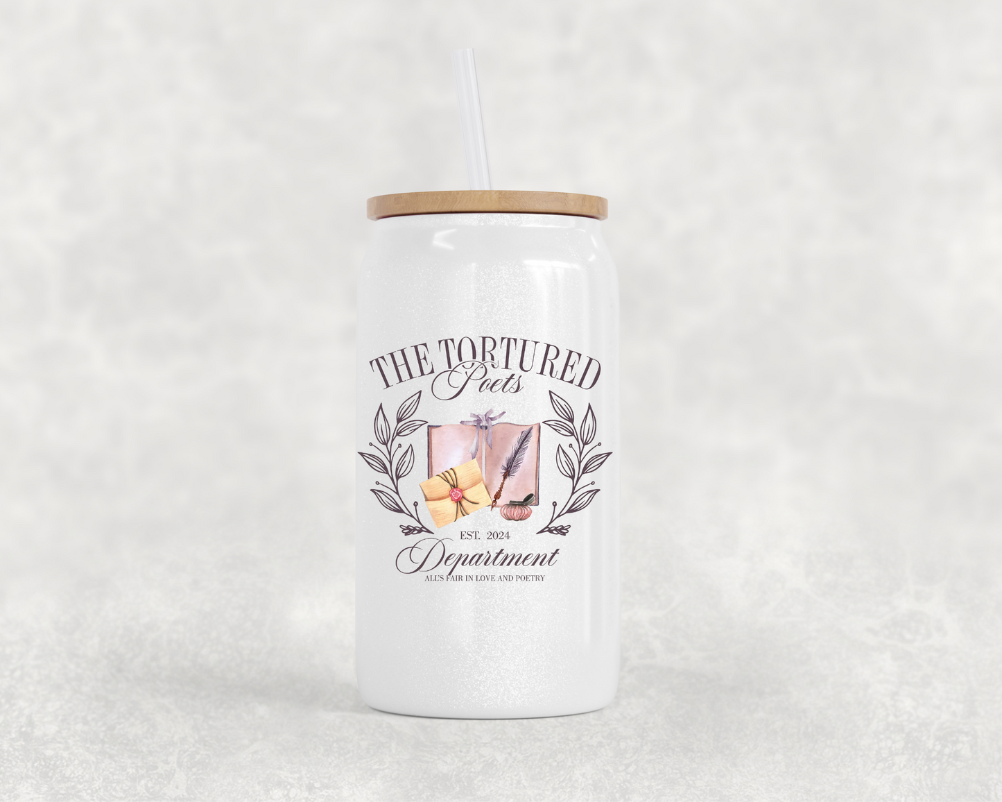 Tortured Poets - Frosted Glass Cup