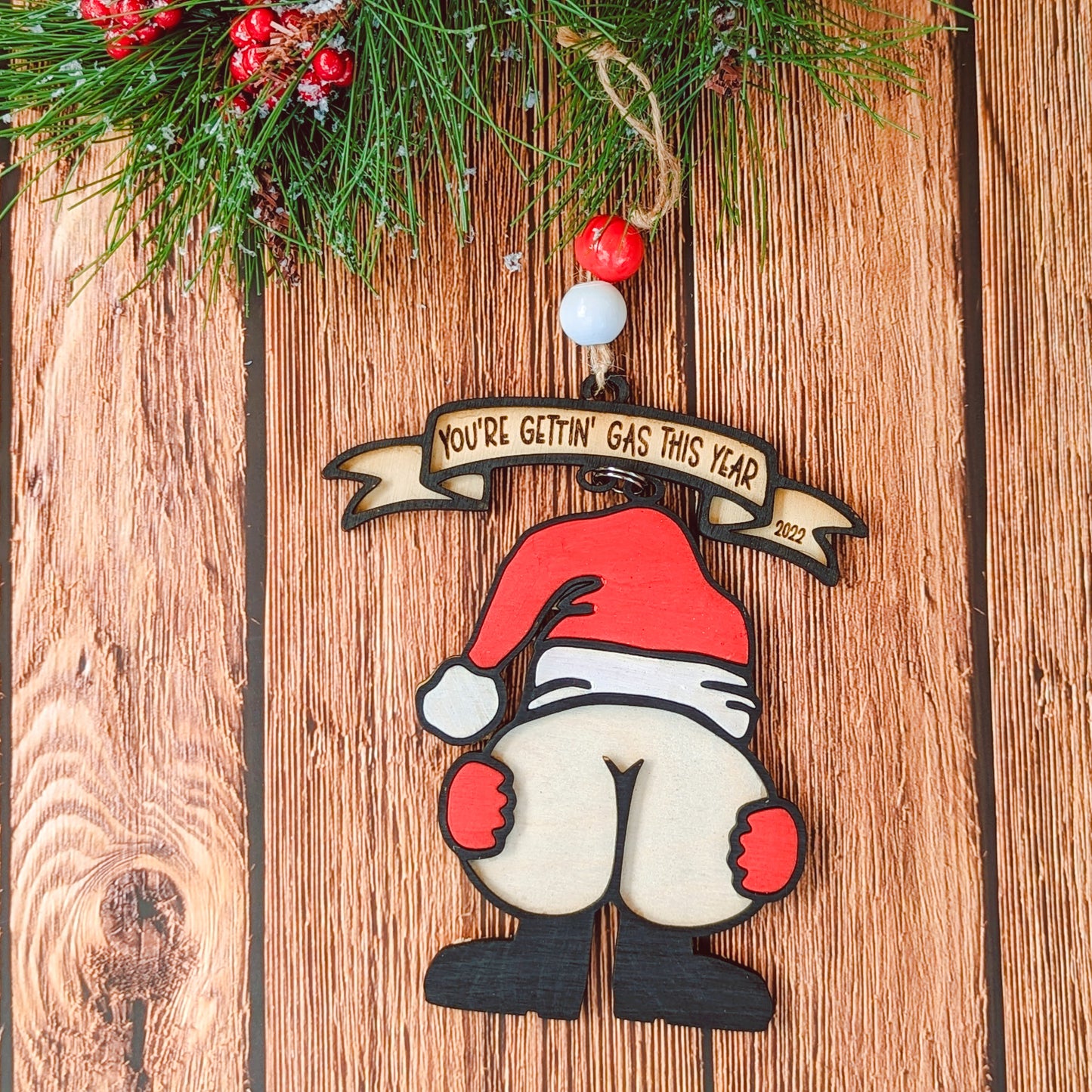 Funny Santa Ornament