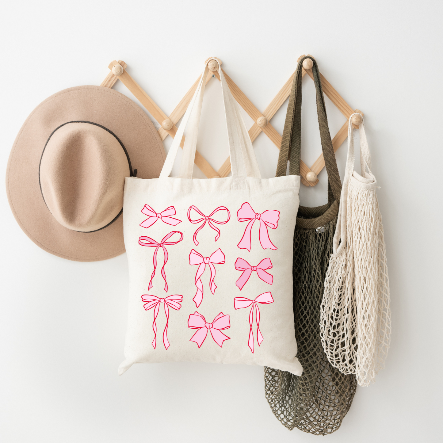 Pink Bows Tote Bag