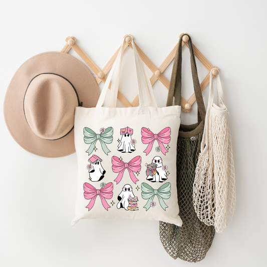 Ghosts and Bows - Tote Bag