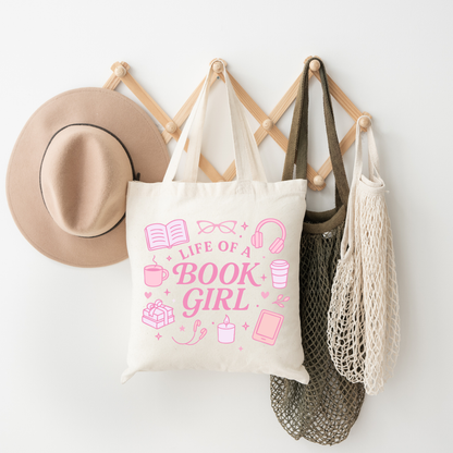 Book Girl Tote Bag