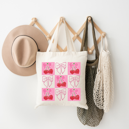 Coquette Bows and Cherries  - Tote Bag