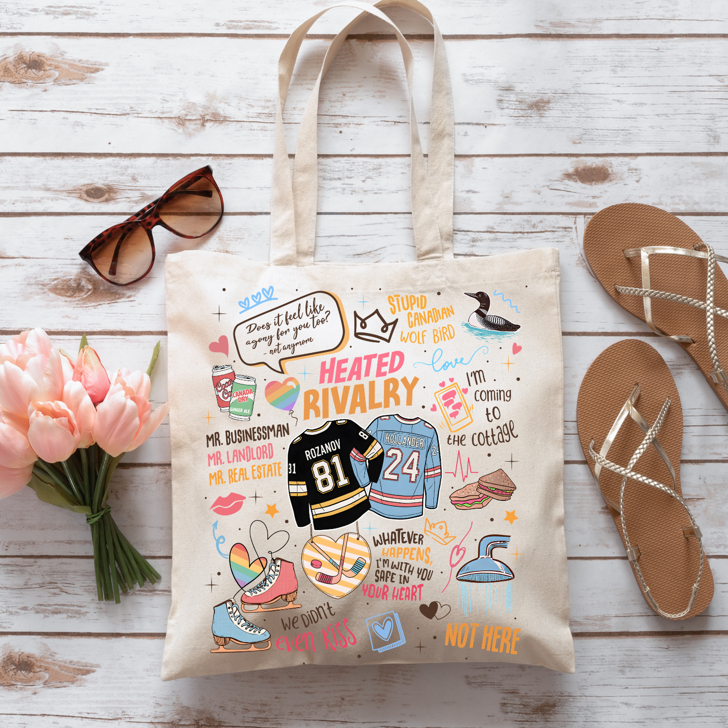 Heated Rivalry Tote Bag