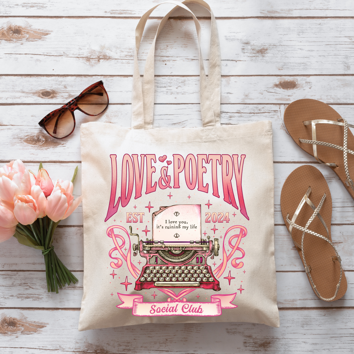 Love and Poetry - Tote Bag