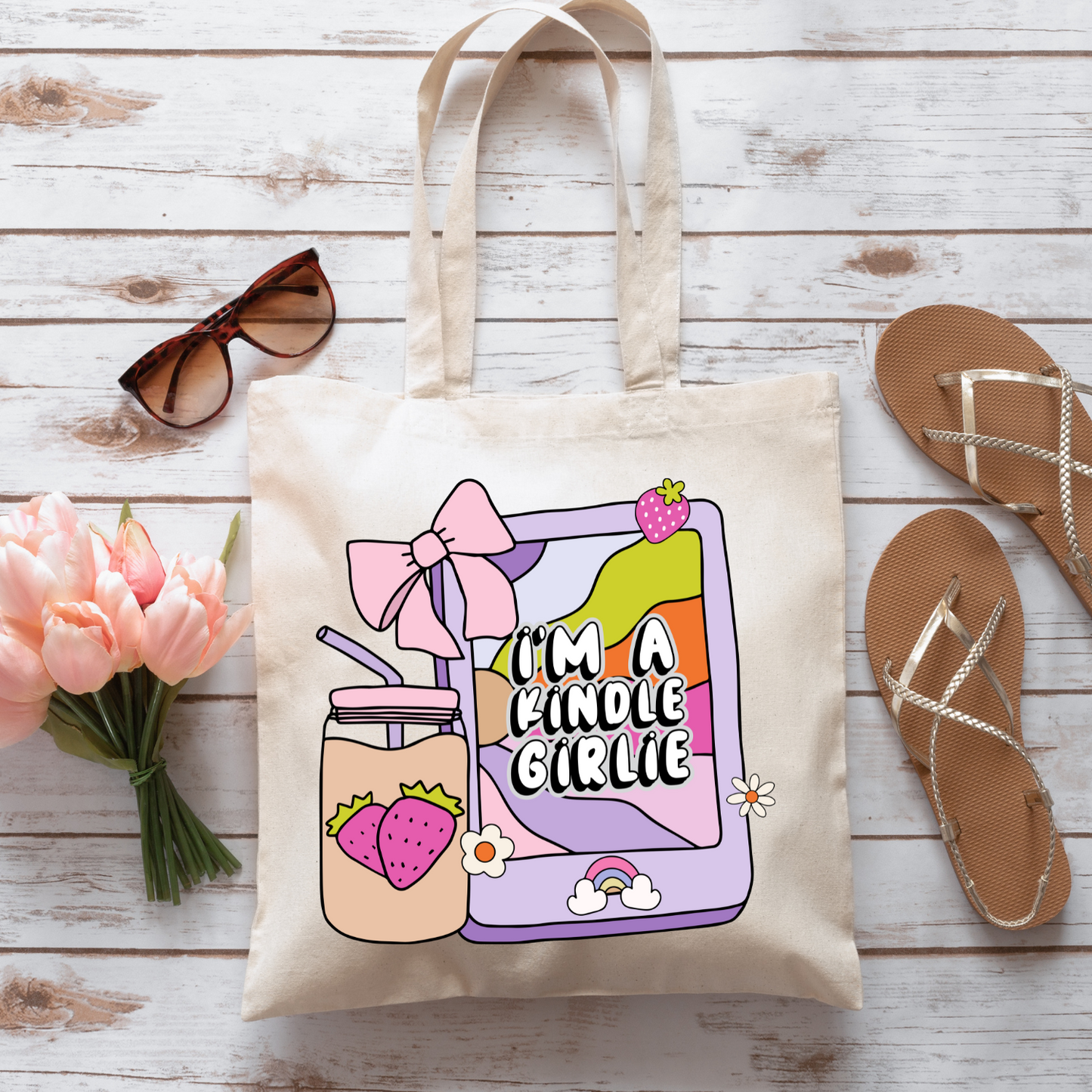 I'm A Kindle Girlie - Tote Bag