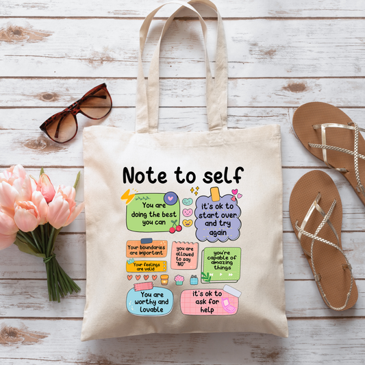 Mental Note To Self - Tote Bag