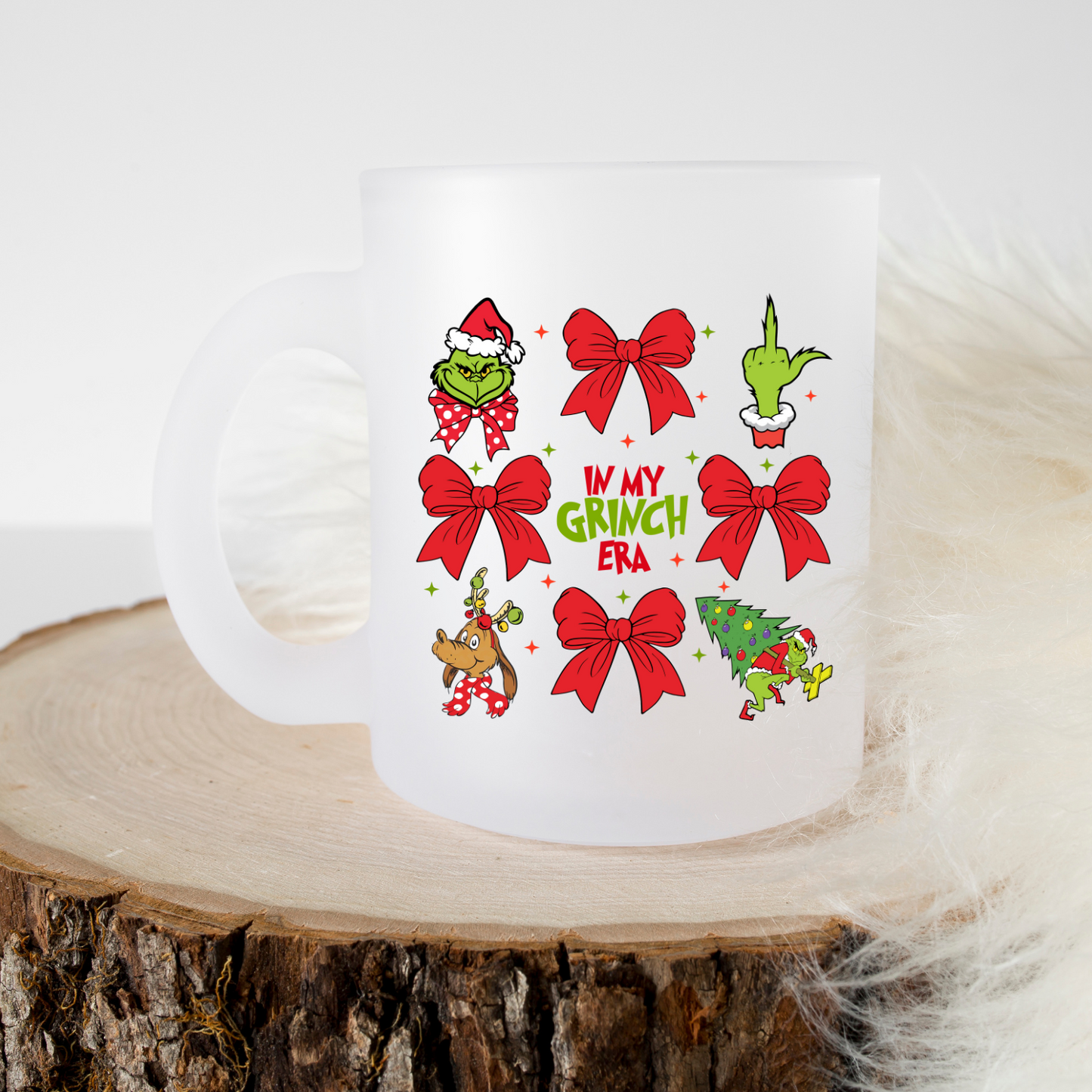 In My Grinch Era - Frosted Glass Mug