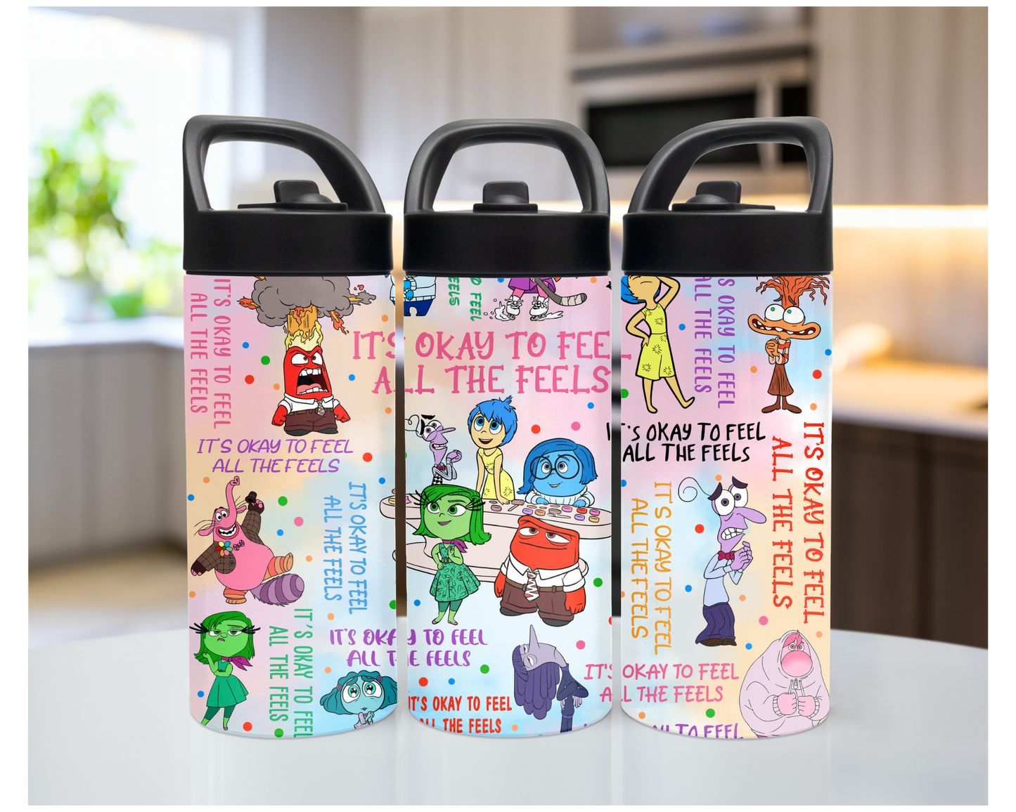 Personalized Kids Water bottle - Feelings