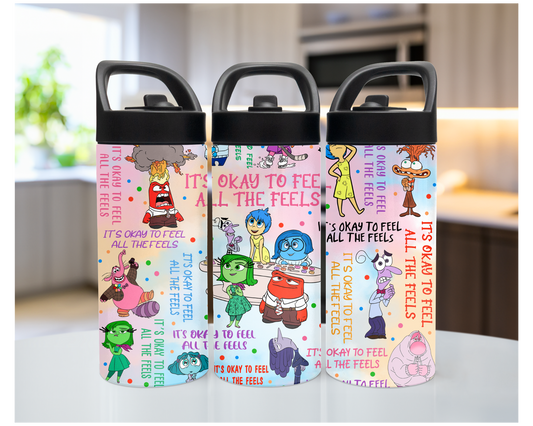 Personalized Kids Water bottle - Feelings