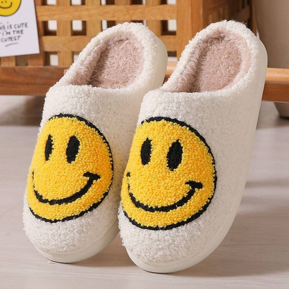 Yellow Smile Slippers