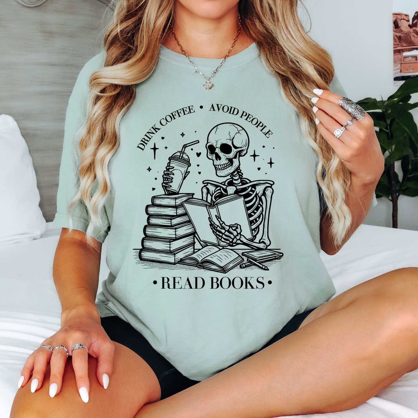 Drink Coffee, Avoid People, Read Books - Shirt