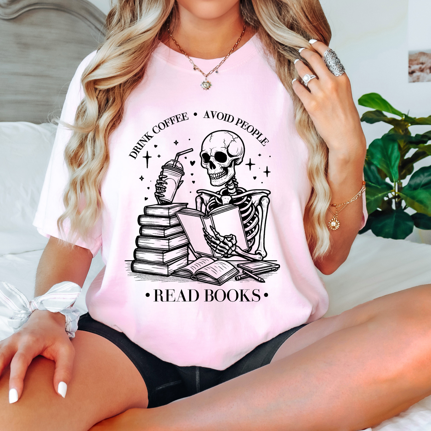 Drink Coffee, Avoid People, Read Books - Shirt