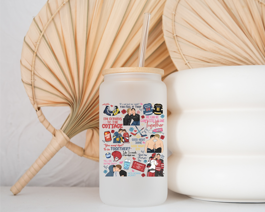 Hockey Rivalry - Frosted Glass Cup