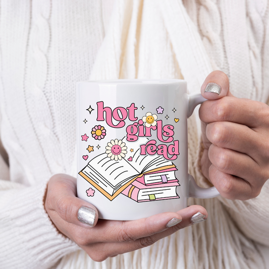 Hot Girls Read - Mug