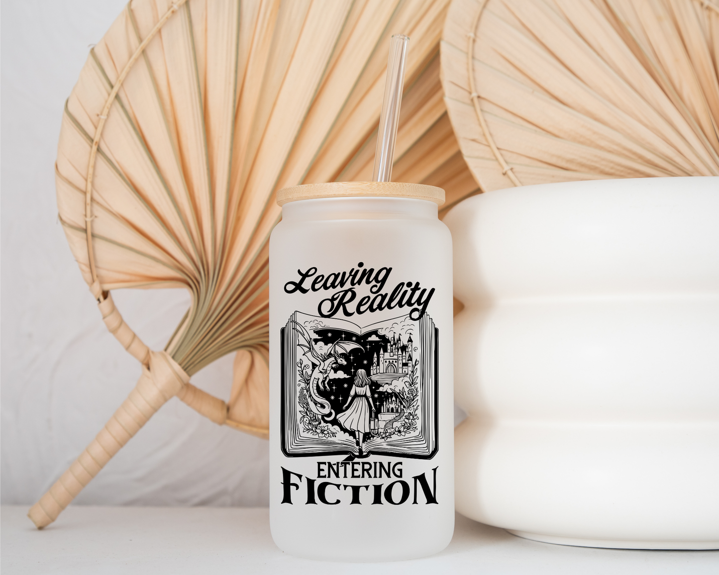 Leaving Reality - Frosted Glass Cup