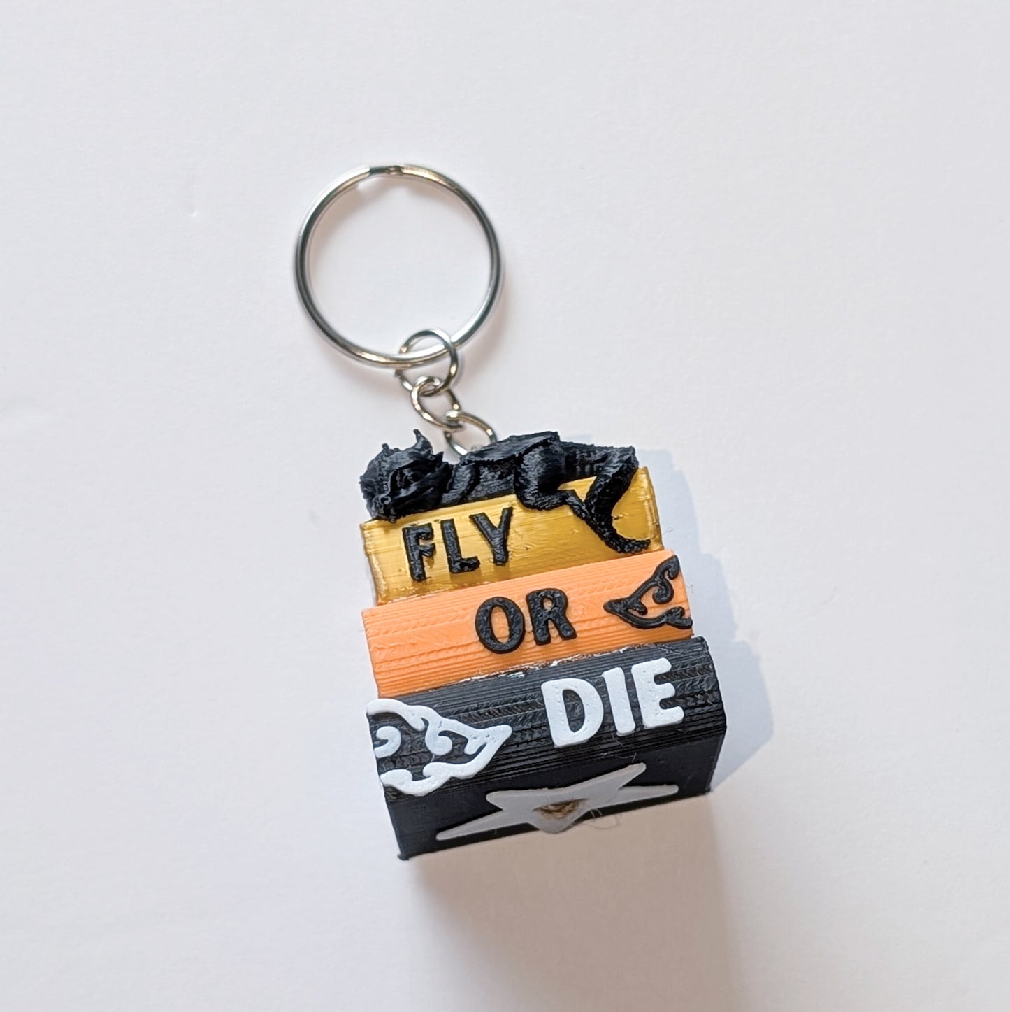 Fly Or Die Inspired Keychain