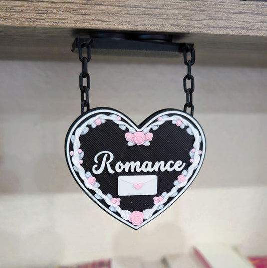 Book Trope Hanging Sign - Romance